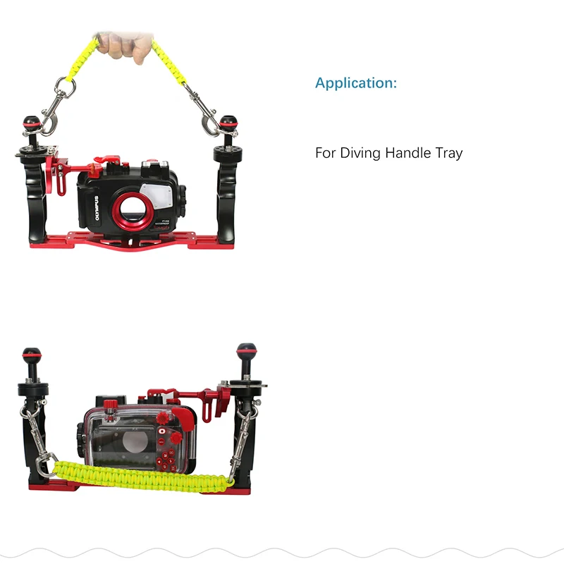 Scuba Diving Camera Handle Rope Lanyard Strap Carrier Gopro Sony Canon Housing Light Holder Underwater Photography Accessory thumbnail 6