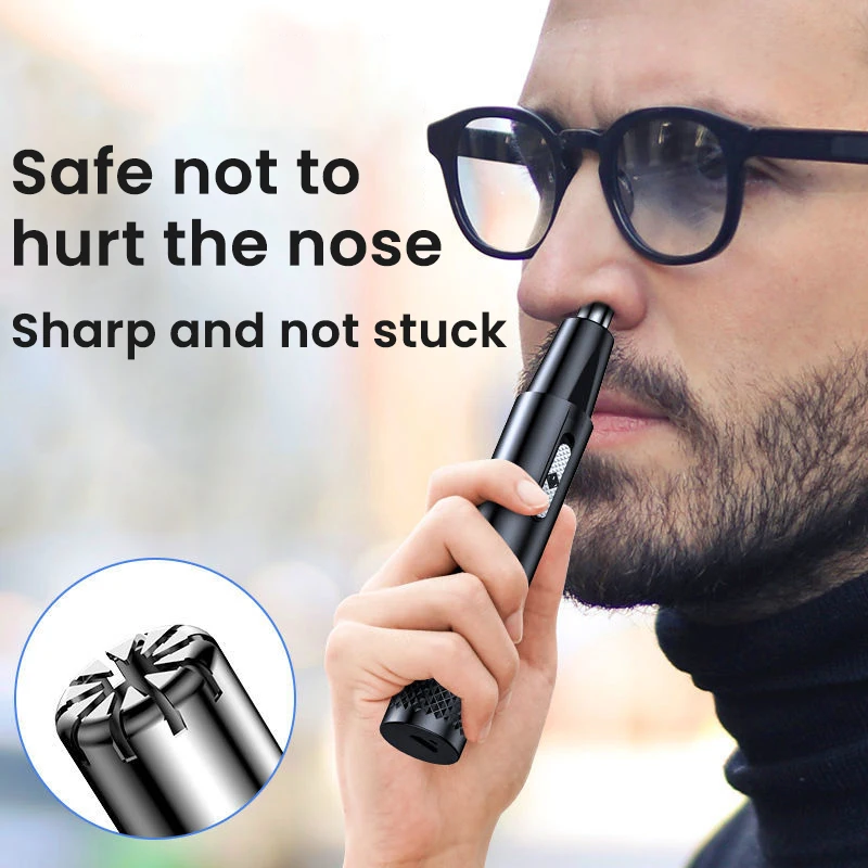 Electric Nose Hair Clipper Rechargeable Multi-kinetic Shaving Two-in-one Unisex Fully Automatic Washable   Trimmer thumbnail 3