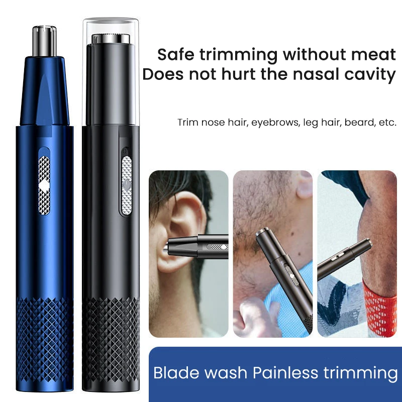 Electric Nose Hair Clipper Rechargeable Multi-kinetic Shaving Two-in-one Unisex Fully Automatic Washable   Trimmer thumbnail 5