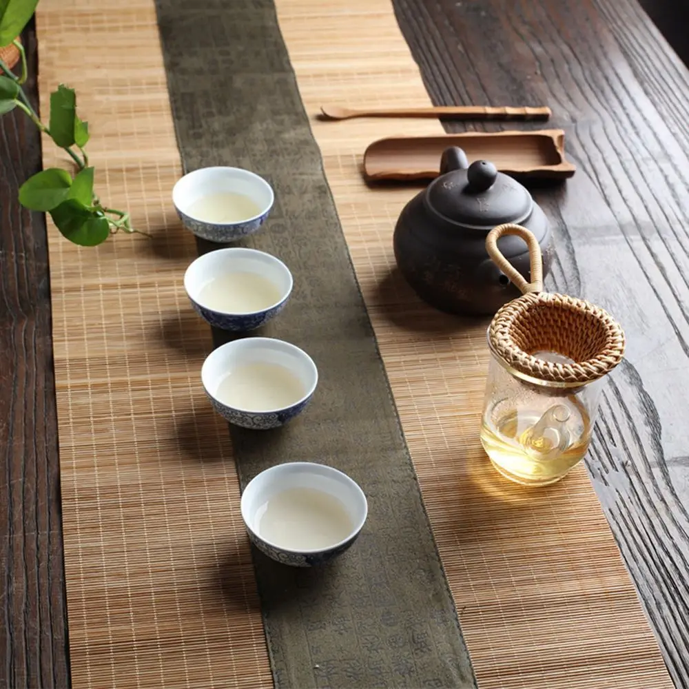 1Pc Japanese-style Natural Bamboo Rattan Tea Scoop Tea Shovel Tea Leaves Chooser Holder Spoon for Tea Honey Coffee High Quality thumbnail 5