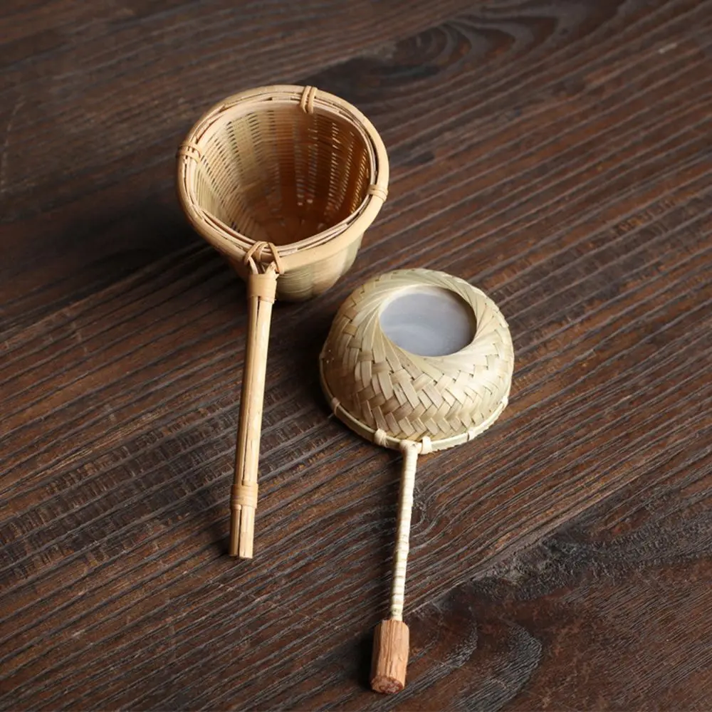 1Pc Japanese-style Natural Bamboo Rattan Tea Scoop Tea Shovel Tea Leaves Chooser Holder Spoon for Tea Honey Coffee High Quality thumbnail 3