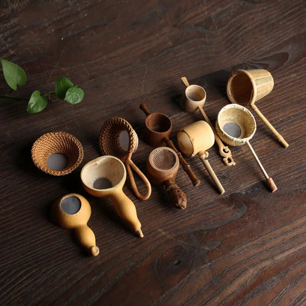 1Pc Japanese-style Natural Bamboo Rattan Tea Scoop Tea Shovel Tea Leaves Chooser Holder Spoon for Tea Honey Coffee High Quality thumbnail 2