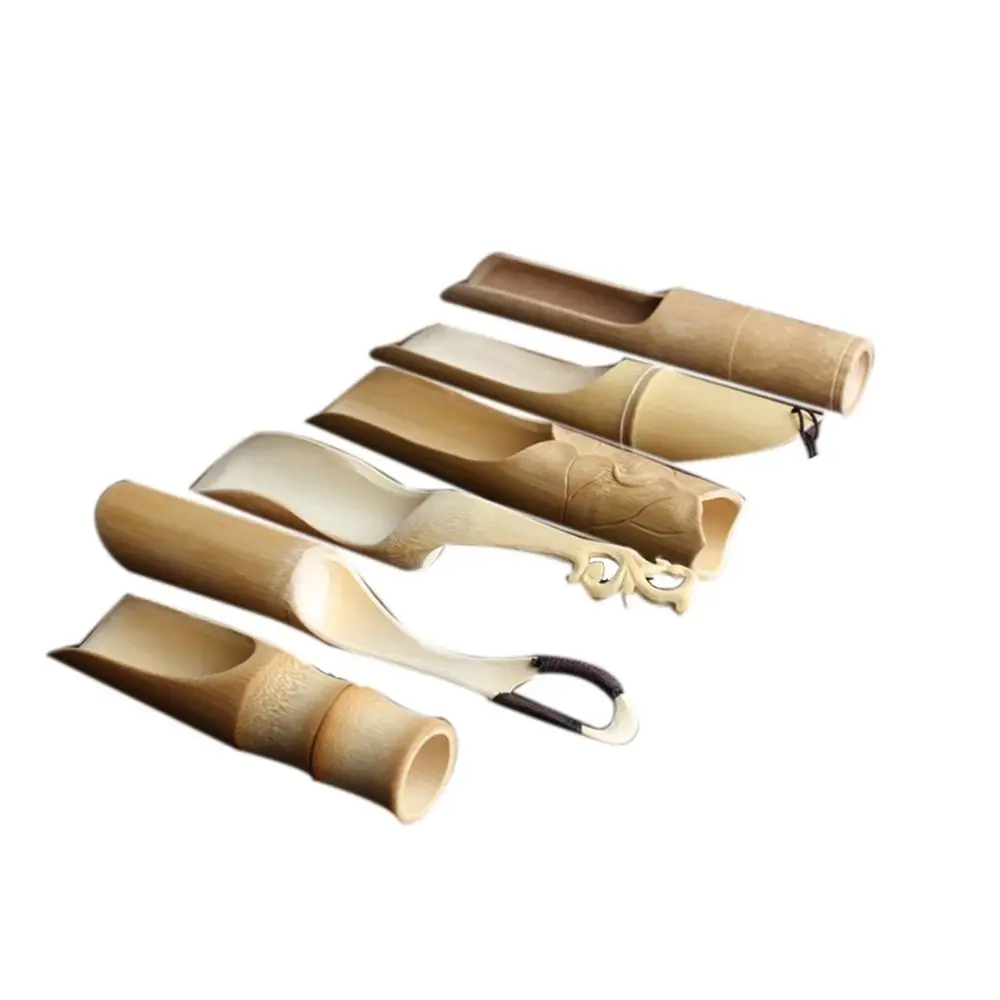 1Pc Japanese-style Natural Bamboo Rattan Tea Scoop Tea Shovel Tea Leaves Chooser Holder Spoon for Tea Honey Coffee High Quality thumbnail 6