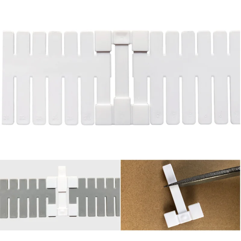 4Pcs/Lot Drawer Partition Accessories Extension Buckle Fixed Clip Drawer DIY Storage Clapboard Divider Sock Underwear Organizer thumbnail 2