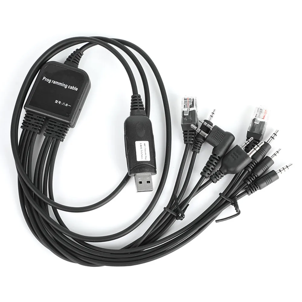 8 in 1 Function RJ-45 8 Pin Plug USB Programming Cable Line & Driver CD For Motorola Baofeng Kenwood HYT Radio thumbnail 6