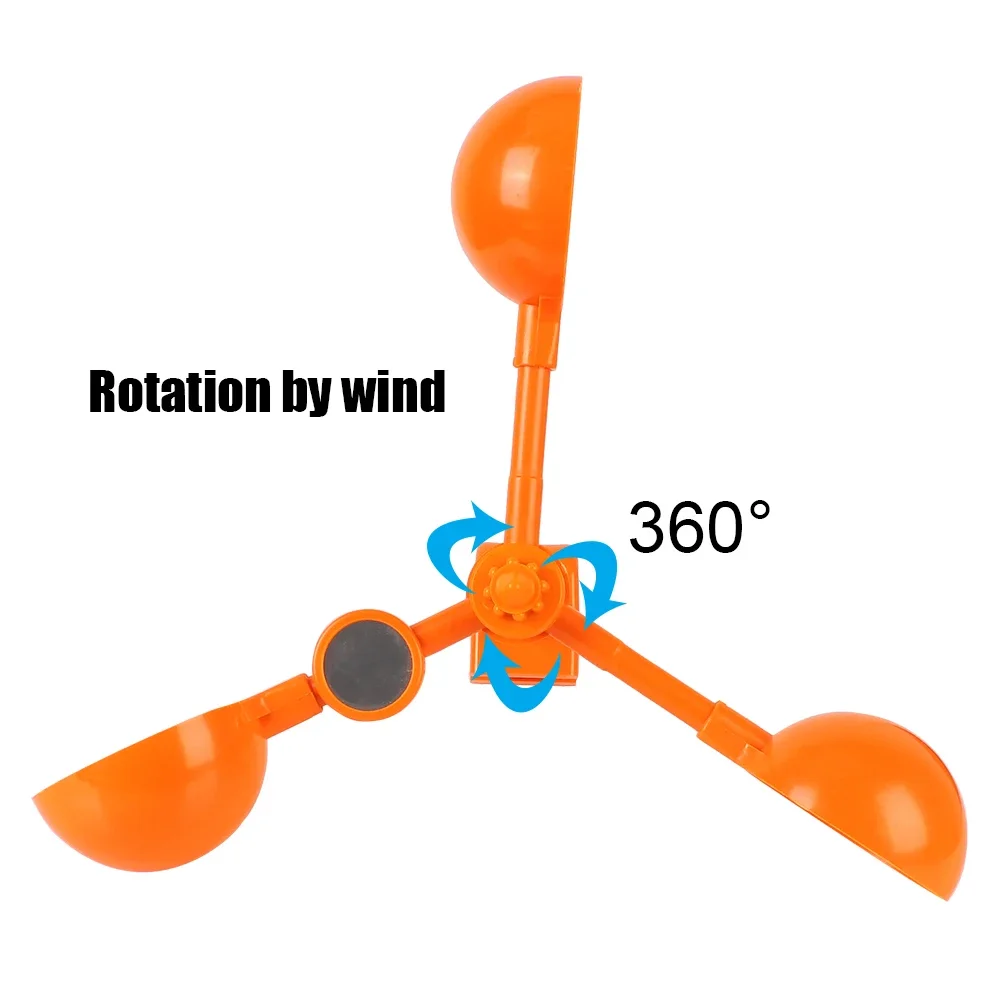 Garden vegetable field Ultrasonic Solar Bird Pest Repeller 360 Degree Rotating Reflector Drive Away Bird Device thumbnail 6