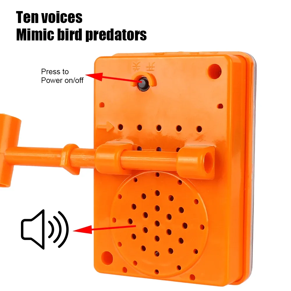 Garden vegetable field Ultrasonic Solar Bird Pest Repeller 360 Degree Rotating Reflector Drive Away Bird Device thumbnail 3