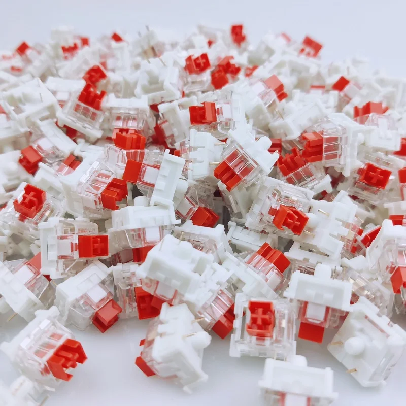 Outemu Switches Mechanical Keyboard Black Blue Brown Red Key Switch for CIY Sockets SMD 3pin Thin pins Compatible with MX Switch thumbnail 6