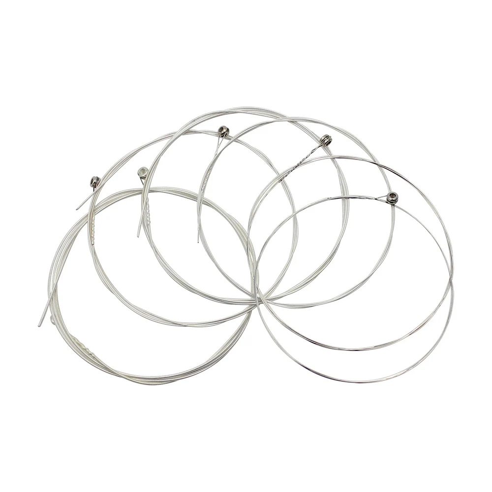 6Pcs/Set Acoustic Guitar Strings A104  Stainless Steel Mercerized Strings Silver Plated Copper Alloy Wound Guitar Accessories thumbnail 3