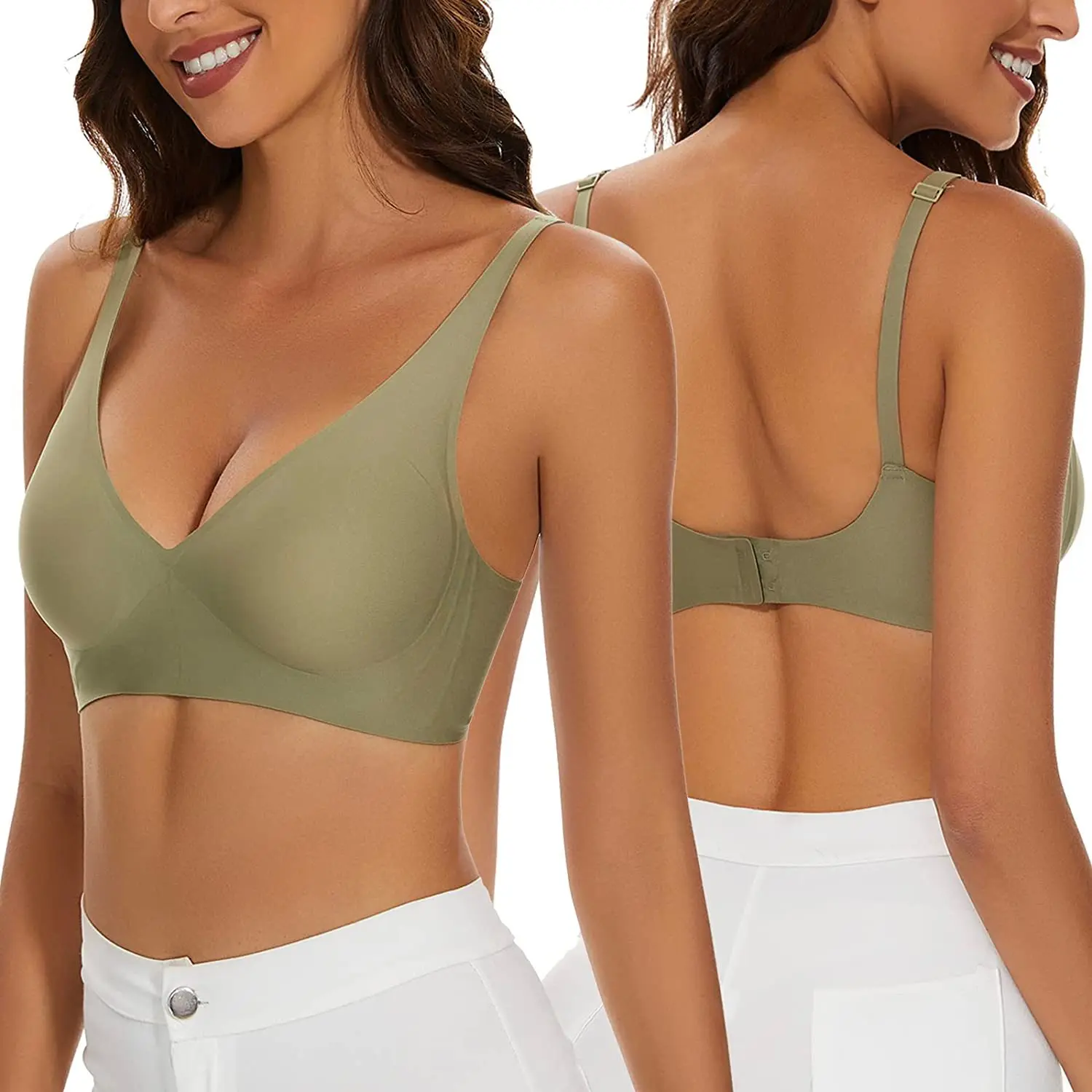Sexy Seamless Bra Wire Free Brassiere Adjustable Wireless Bras Women Underwear Female Push Up Padded Bralette Lingerie Intimates thumbnail 4