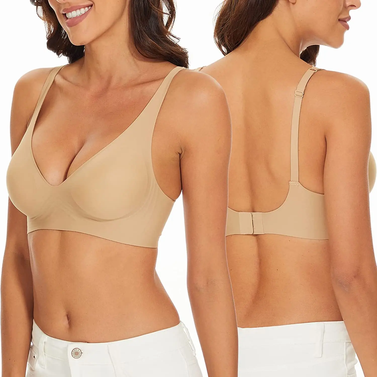 Sexy Seamless Bra Wire Free Brassiere Adjustable Wireless Bras Women Underwear Female Push Up Padded Bralette Lingerie Intimates thumbnail 3