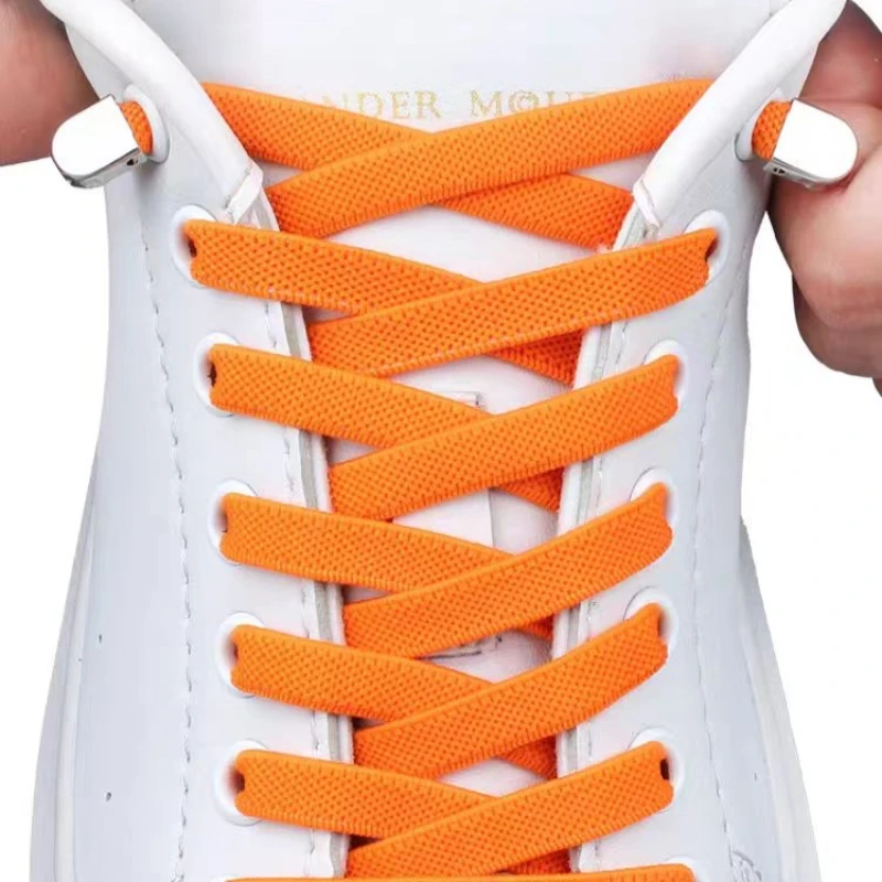 1 Pair No Tie Shoe laces Elastic Shoelaces Outdoor Leisure Sneakers Quick Safety Flat Shoe lace Kids And Adult Unisex Lazy laces thumbnail 4
