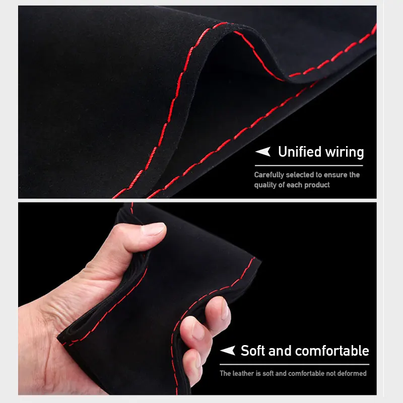 Premium Fur Steering Wheel Cover Universal Car Steering Wheel Braid Cover with Needles and Thread Anti Slip Interior Protector thumbnail 4