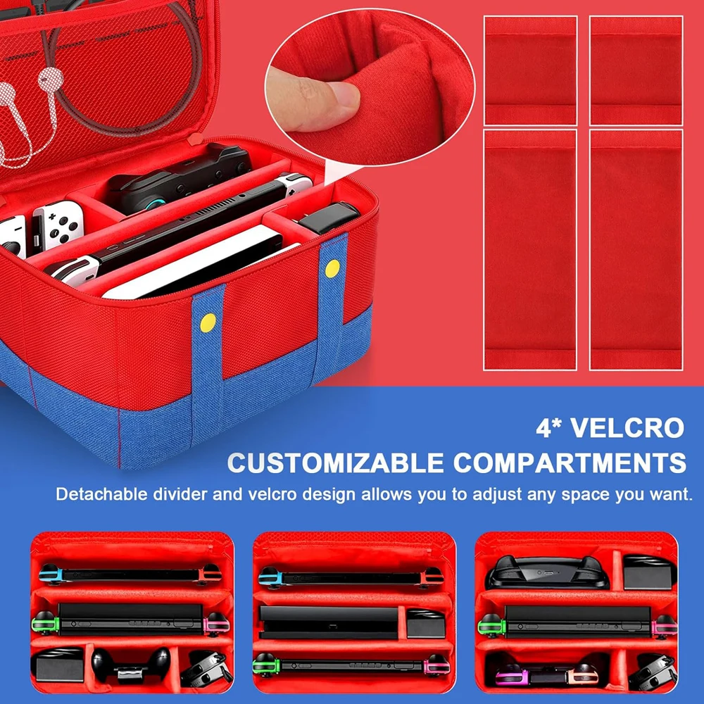 Large Carrying Protective Case for Nintendo Switch OLED Console Pro Controller Travel Storage Bag Case For Switch Accessories thumbnail 2