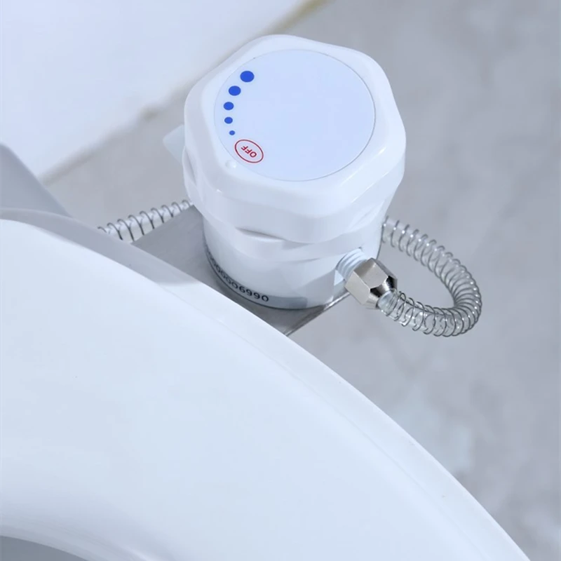 1PC Stainless Steel+ABS Bidet Toilet Seat Attachment Single Nozzle Butt Cleaner Sprayer Shattaf Non Electric Self-Cleaning thumbnail 3