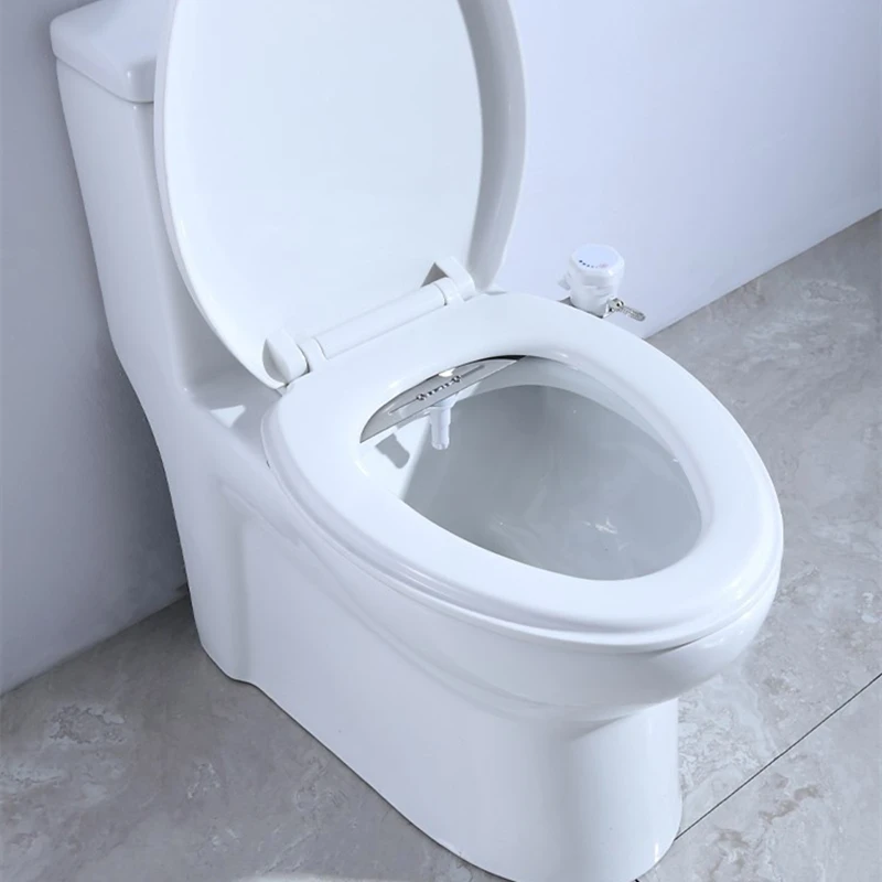 1PC Stainless Steel+ABS Bidet Toilet Seat Attachment Single Nozzle Butt Cleaner Sprayer Shattaf Non Electric Self-Cleaning thumbnail 4