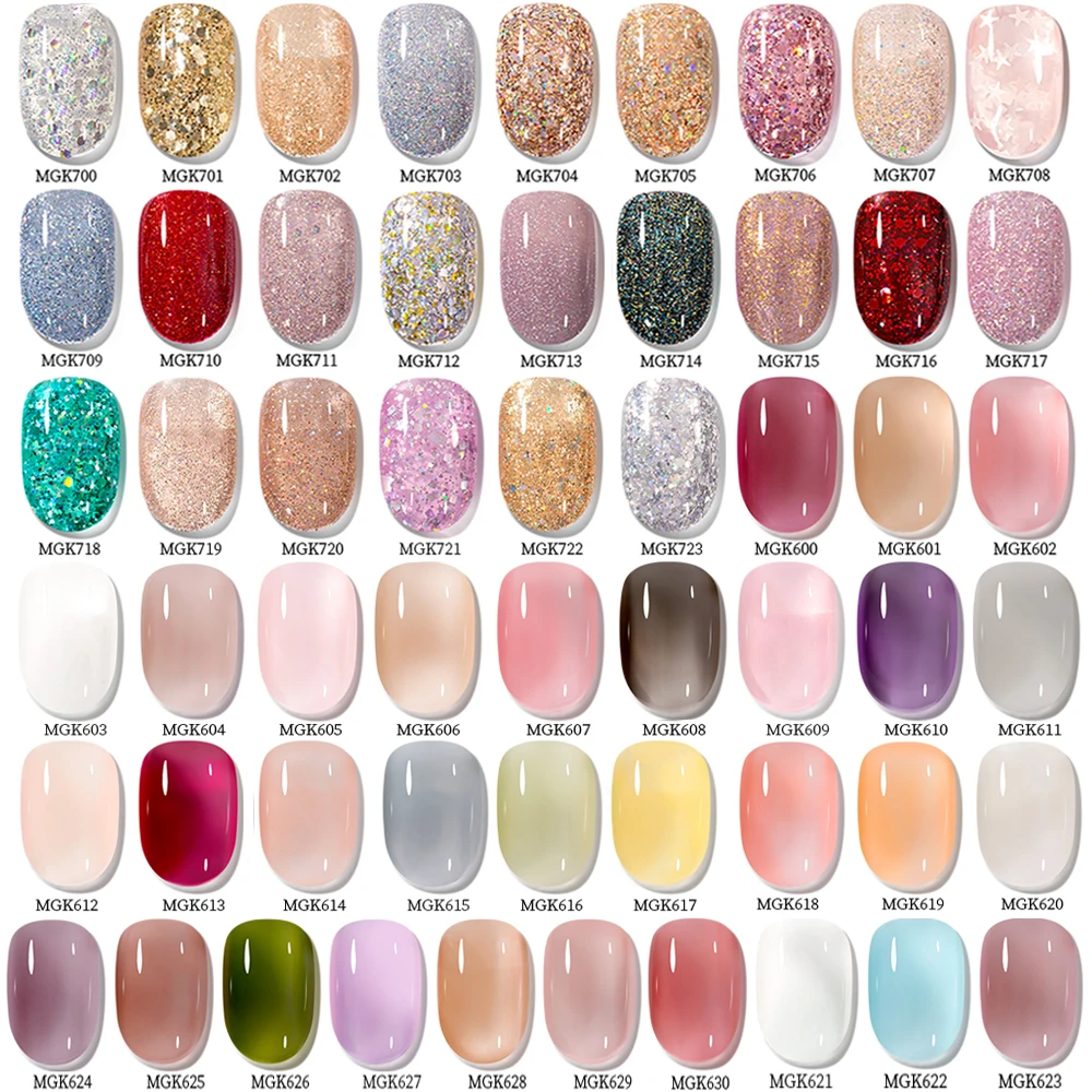MAYCHAO Gel Nail Polish 12ML Full Coverage Base Top Coat Soak Off Gel Polish UV LED Gel Semi Permanent Varnishes Design Nail Art thumbnail 3