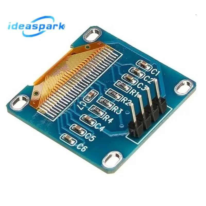 0.96 Inch OLED Display Module SSD1306 I2C IIC SPI Serial 128X64 LCD 4 Pin YellowBlue WhiteBlue for Arduino(Pin Headers Soldered) thumbnail 2