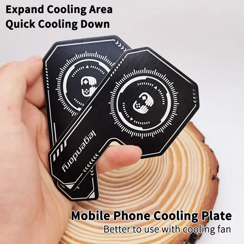 2026 Cell Phone Cooler Plate Radiator Magnetic Radiating Sticker for Game Cooling Fans Heat Sink For IPhone/Samsung/Xiaomi thumbnail 2