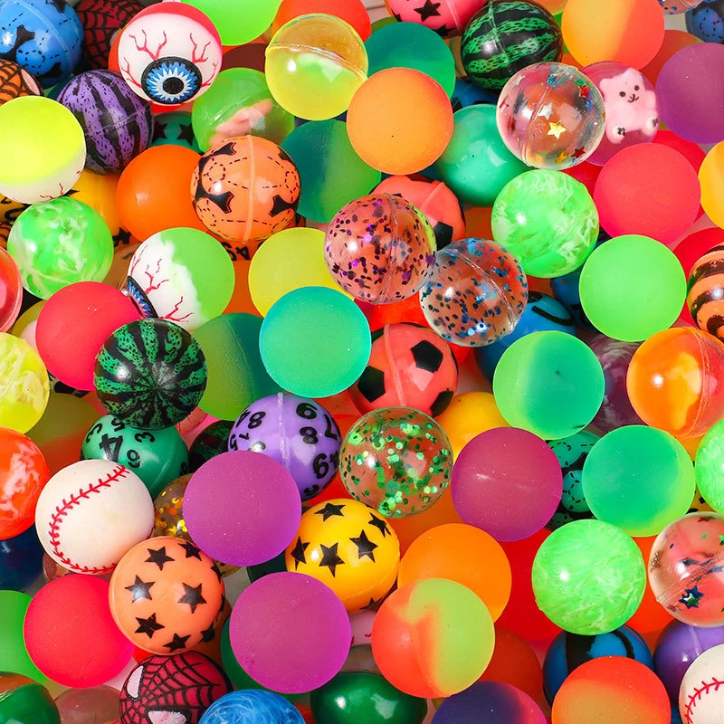 Rubber Bouncy Balls Party Favors For Kids Birthday Gifts Classroom Prize 27MM Balle Rebondissante Vending Machine Toys thumbnail 2