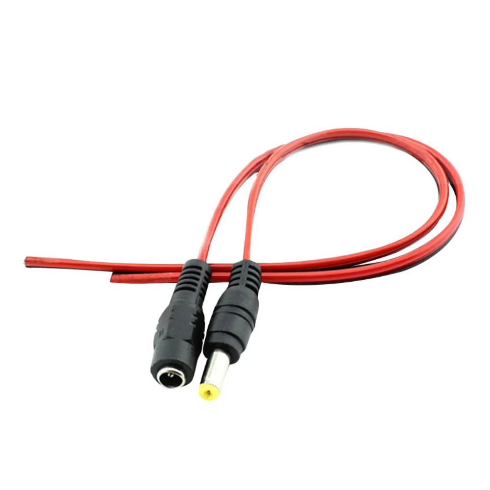 10pcs/Lot 2.1x5.5 Mm Male Female Plug 12V Dc Power Pigtail Cable Jack For Cctv Camera Connector Tail Extension 12V DC Wire thumbnail 2