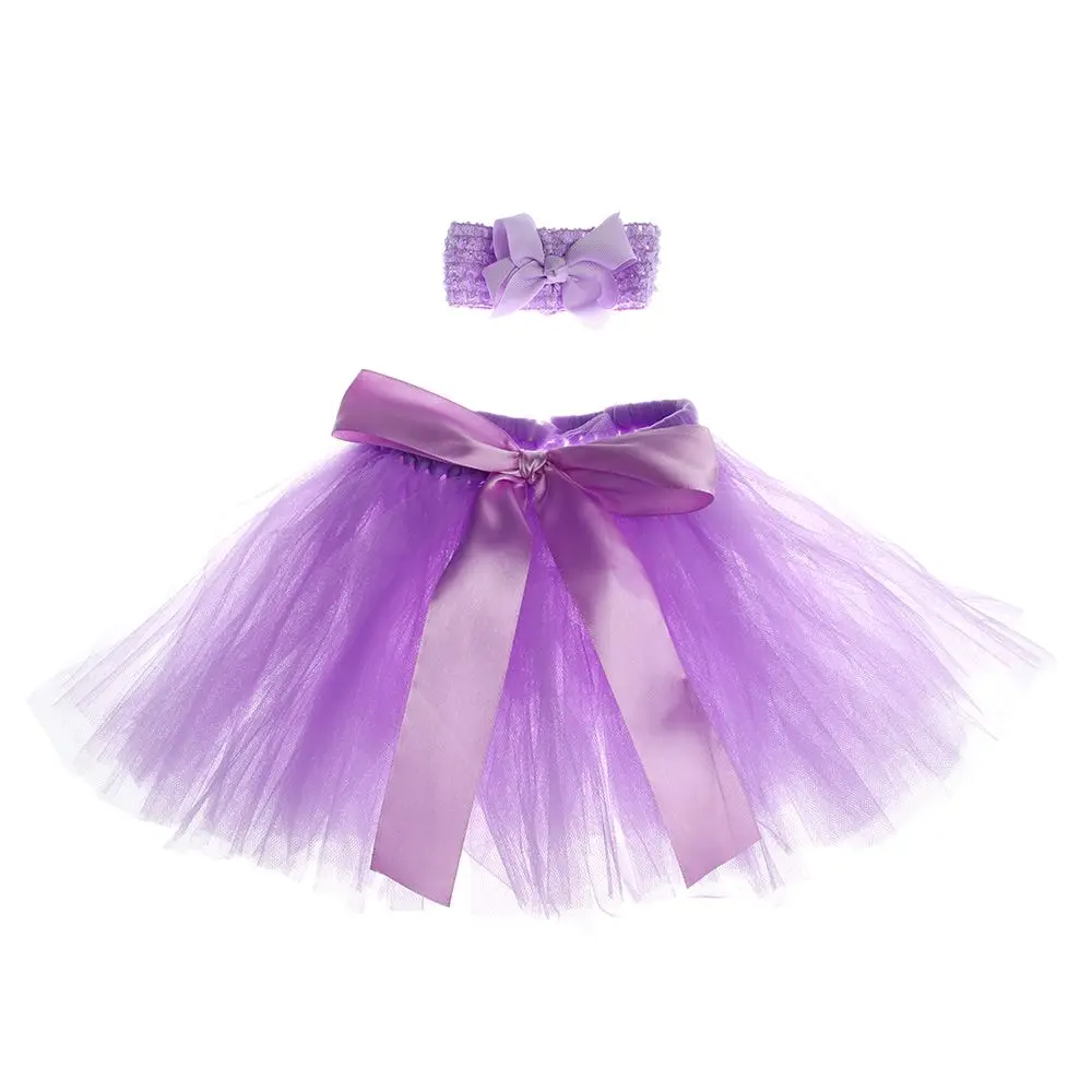 Cute Princess Newborn Outfit Infant Suit Headband Set Tutu Skirt Baby Girl Summer Dress Costume Photography Props Accessories thumbnail 5