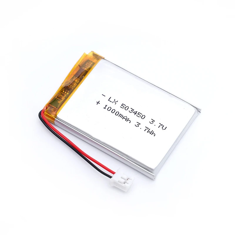 503450/523450 1000mAh 3.7V Polymer Lithium Rechargeable Battery For for PS4,Cameras, GPS, Bluetooth Speakers 3.7V batteries thumbnail 2