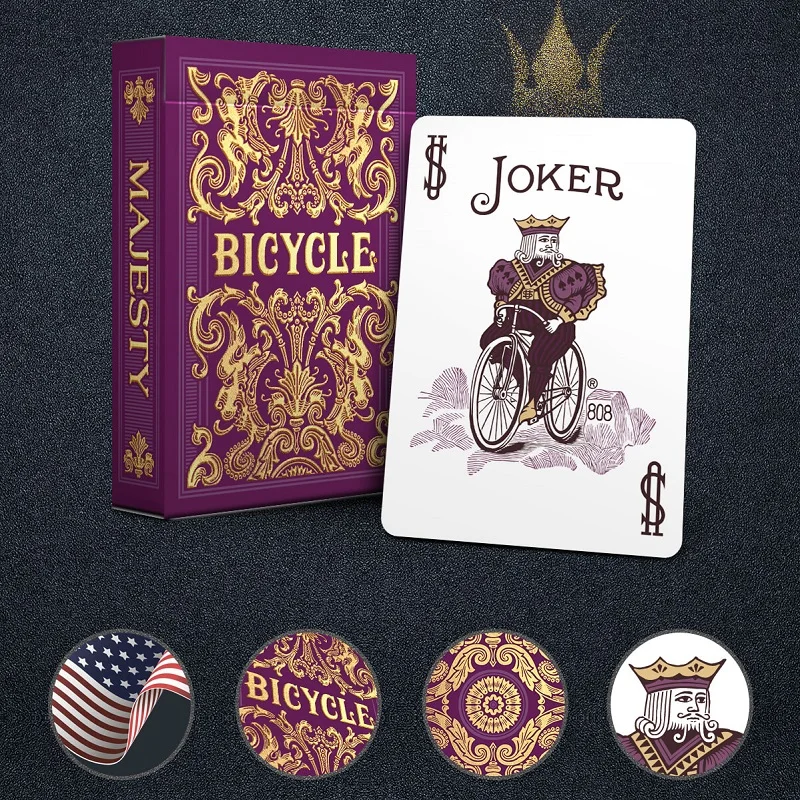 Bicycle Majesty Playing Cards USPCC Jubilee Deck Card Games Magic Tricks Props for Magician thumbnail 5