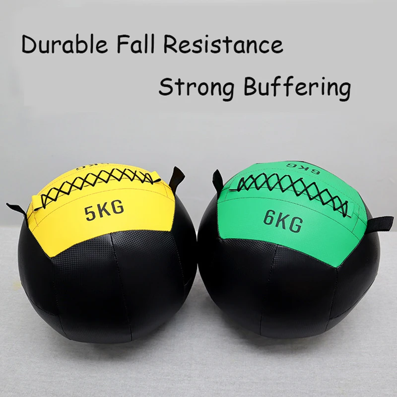 Medicine Wall Ball For Core Training Throwing Boucing Slam Cross Trainer Home Outdoor Use Dia 35cm Load 2 -15kg Empty thumbnail 2