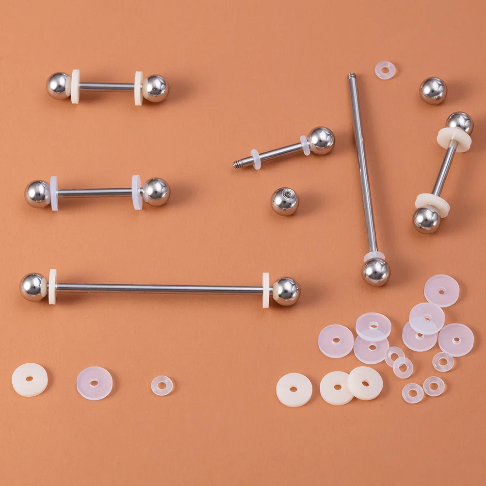 10Pcs Piercing Jewelry Silicone Pad Piercing Healing Silicone Discs for Industrial Cartilage Earrings Nose Tongue Lip Ring Stud thumbnail 5