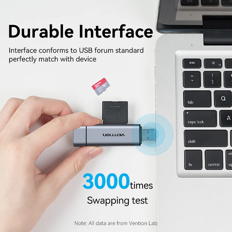 Vention SD Card Reader USB Type C to Micro SD TF Card Adapter for Laptop Accessories Phone Smart Memory USB 3.0 SD Card Adapter thumbnail 5