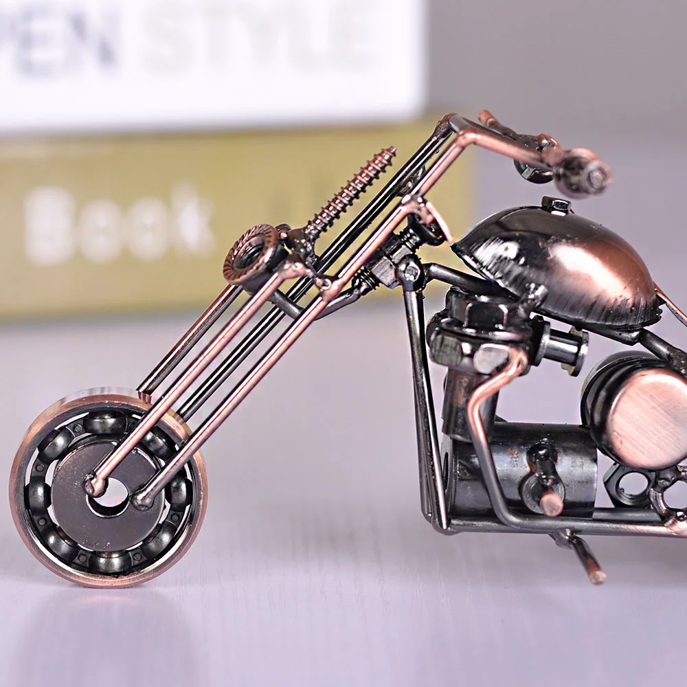 Creative Handcraft Metal Motorcycle Model Mini Motor Vehicles Diecast Metal Craft Best Collection Gifts Model Decoration Crafts thumbnail 3