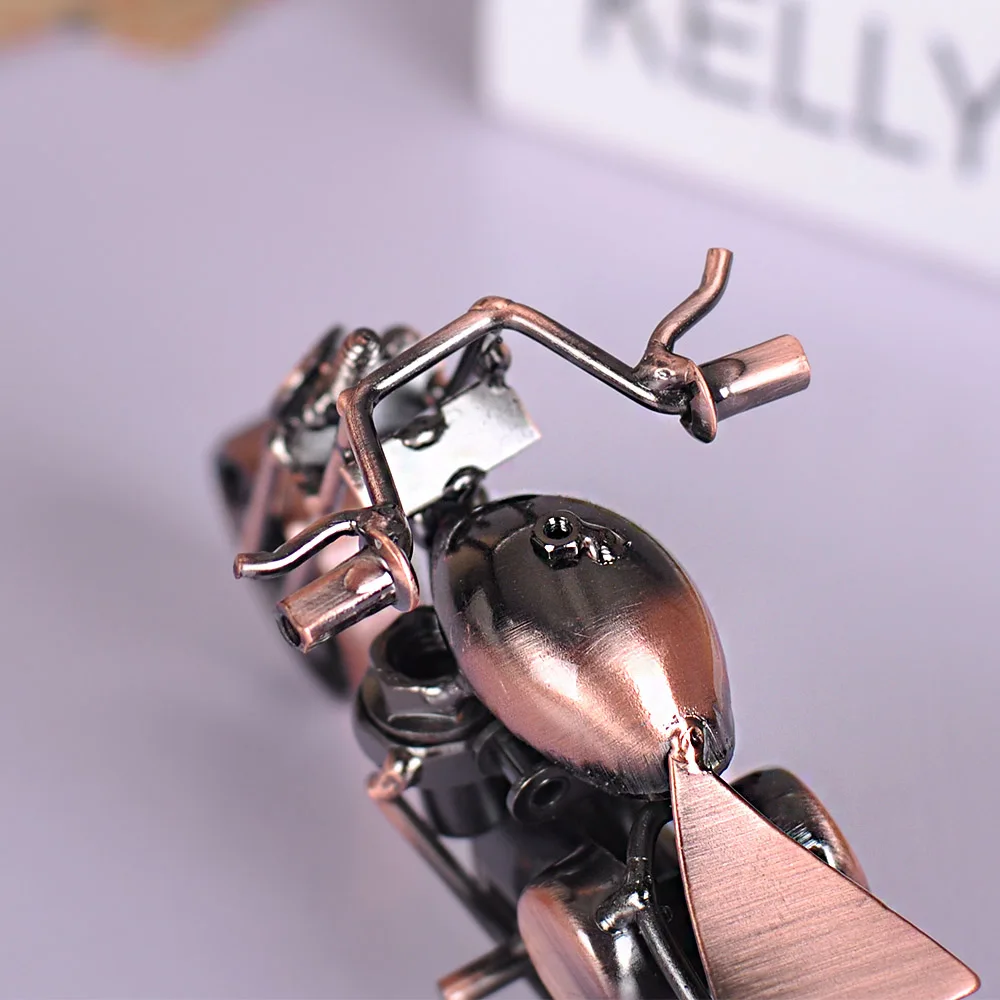 Creative Handcraft Metal Motorcycle Model Mini Motor Vehicles Diecast Metal Craft Best Collection Gifts Model Decoration Crafts thumbnail 2