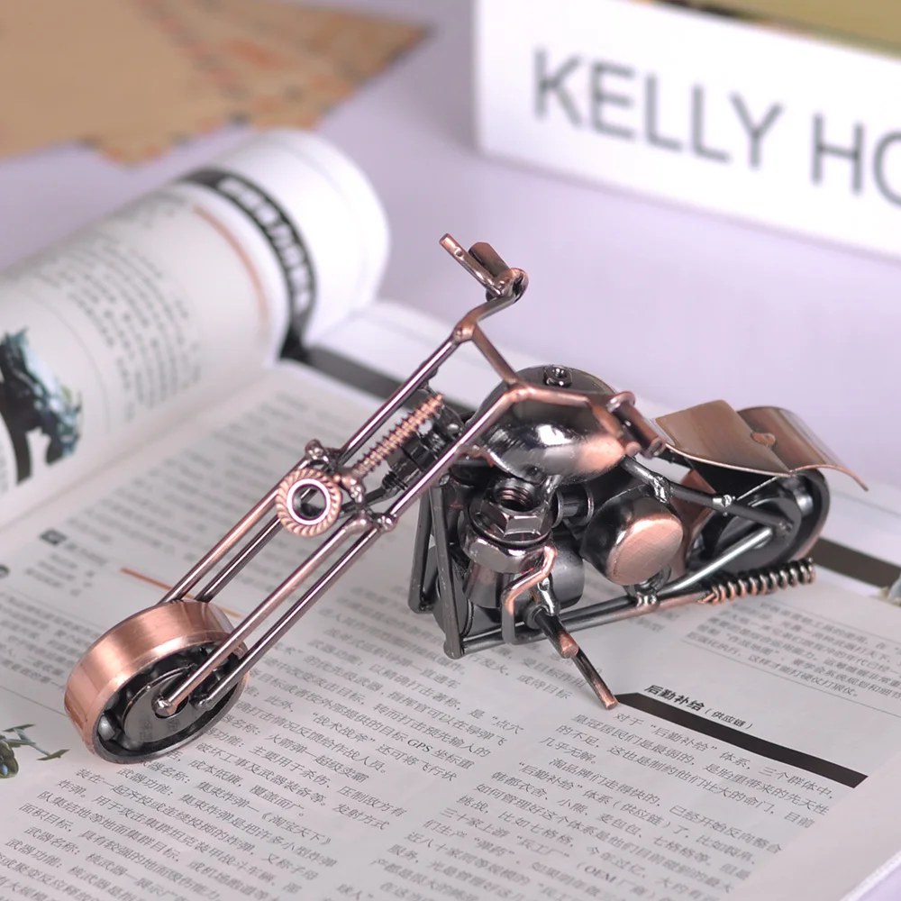 Creative Handcraft Metal Motorcycle Model Mini Motor Vehicles Diecast Metal Craft Best Collection Gifts Model Decoration Crafts thumbnail 5