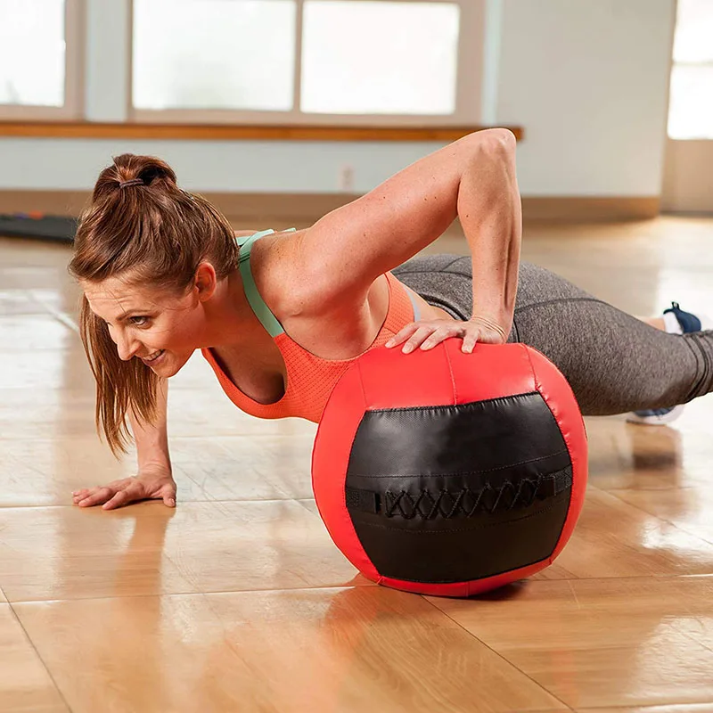 Wall Medicine Ball Fitness Throwing Core Training Slams Power Strength Exercise Home Gym Workout Can Load 2 -15kg Freely Empty thumbnail 5