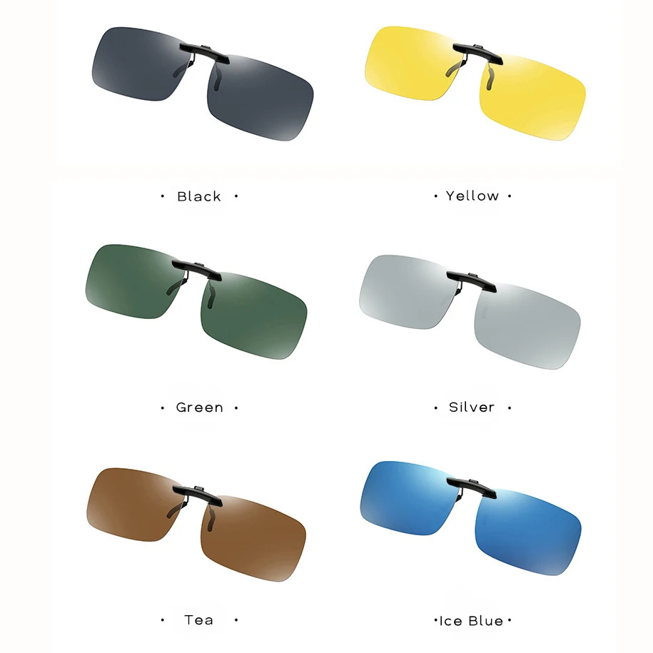 2022 New Clip-on Sunglasses Clips Tide Ultra-light Myopia Polarized Sunglass Clip-Up Fishing Anti-ultraviolet Set Mirror CK003 thumbnail 3