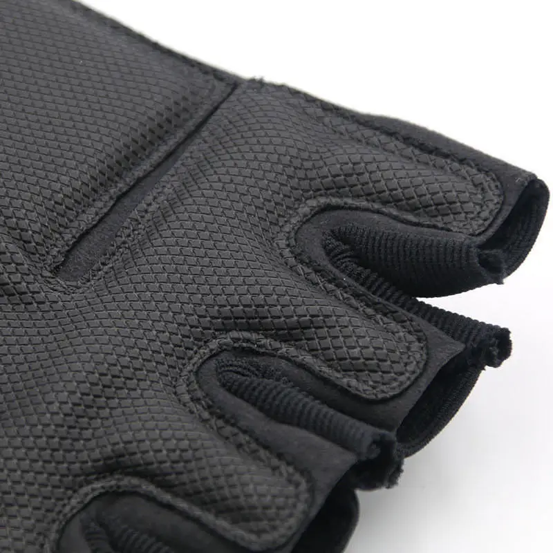 Tactical Hard Knuckle Half finger Gloves Men's Combat Hunting Shooting Paintball Duty - Fingerless thumbnail 3