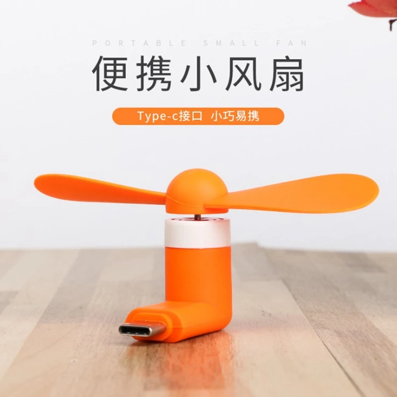 Creative Mini Portable Micro Fan Mobile Phone Mini Fan Charging Treasure Cooling Fan USB Gadget Fans Tester For Type-C thumbnail 3