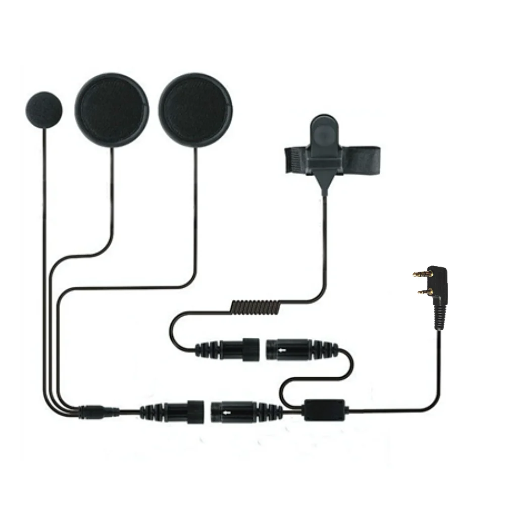 K1 2-Pin PTT Motorcycle Helmet Headset Earpiece for KSUN TYT quansheng Baofeng UV5R UV82 888S Walkie Talkie accessories earphone thumbnail 2