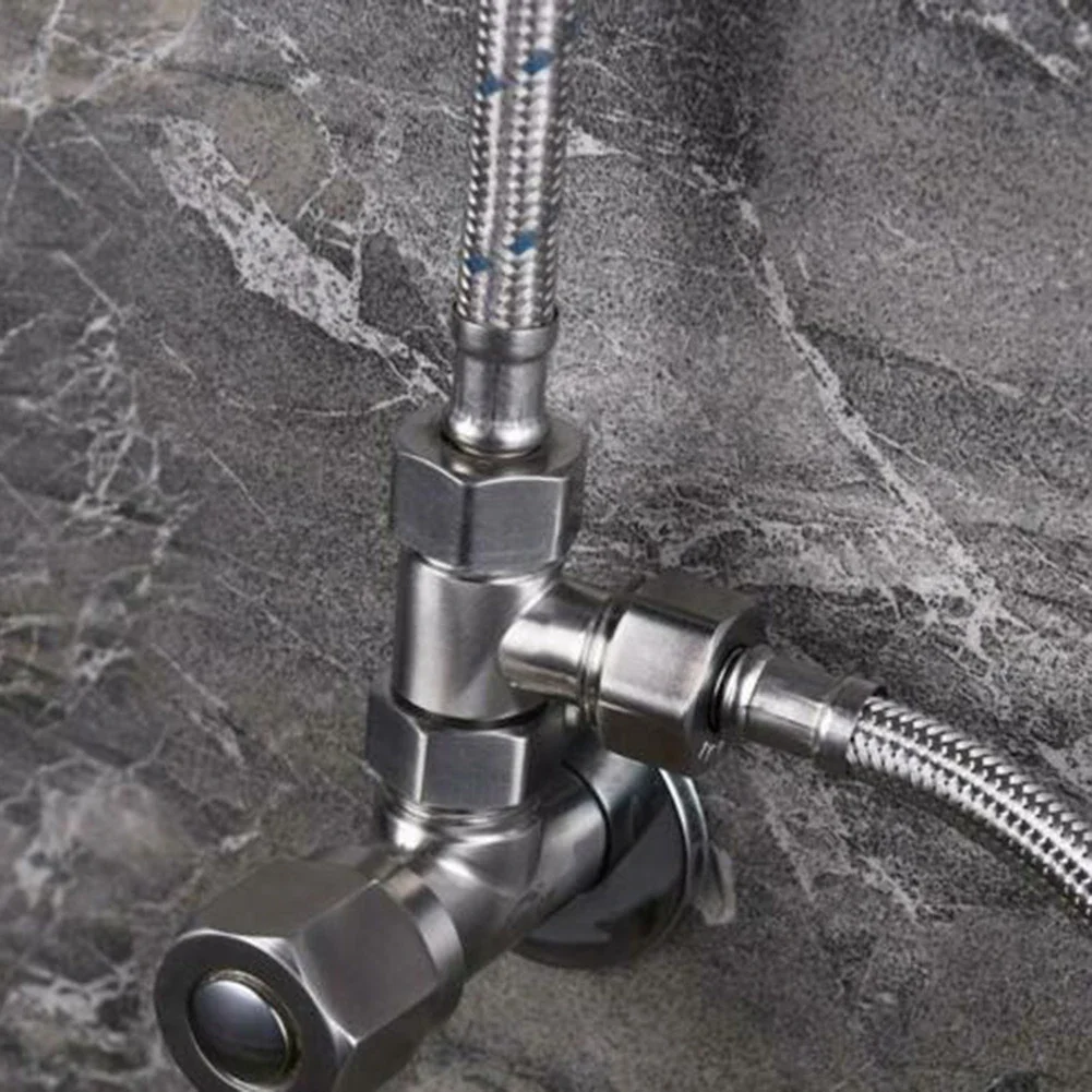 Toilet Diverter Valve Copper T Adapter T-Valve Diverter Valve Three-way Device Hole Water Pipe For Bath Bidet Sprayer Shower thumbnail 5