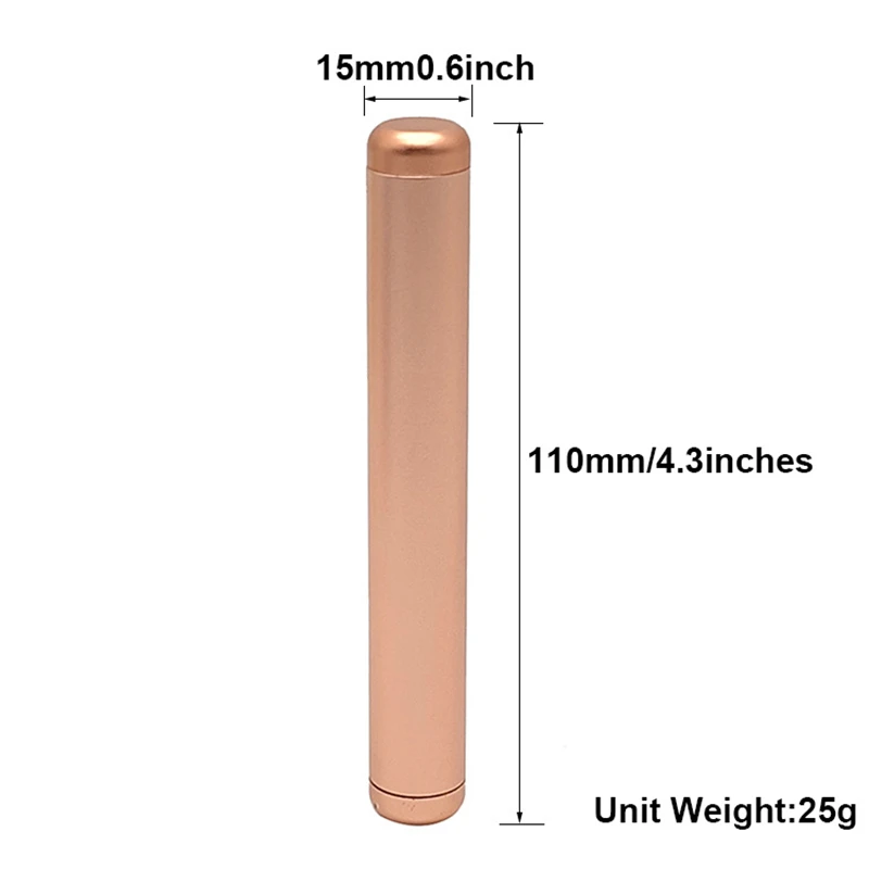 110MM Aluminum Cigar Airtight Container Travel Storage Cigarette Holder Smell Proof Waterproof Smoking Accessories thumbnail 2
