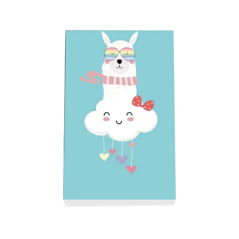 Cute Alpaca Memo Note Paper TearAble Cartoon Animal Note Pad Office Student Stationery Supply School Supplies Notebook thumbnail 5