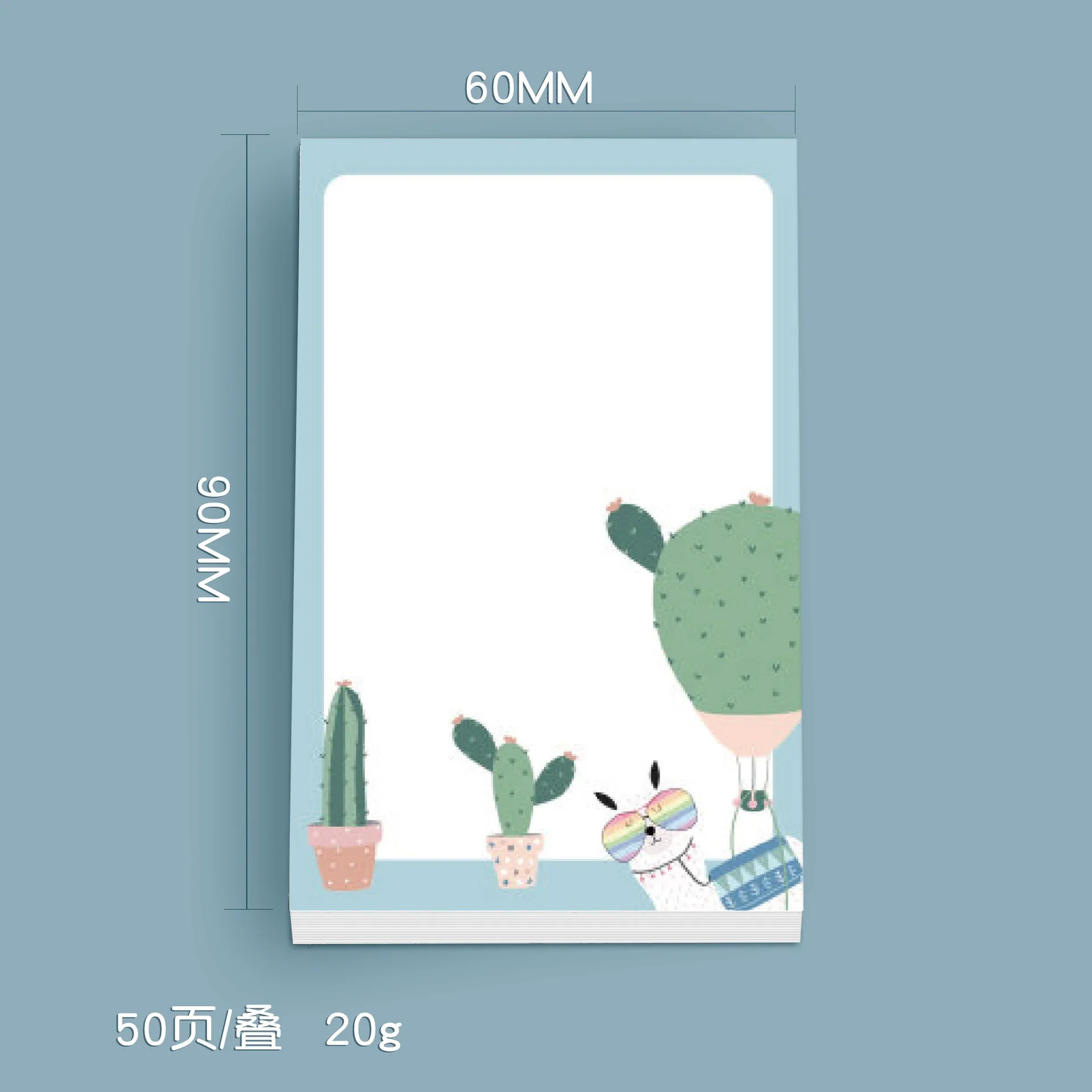 Cute Alpaca Memo Note Paper TearAble Cartoon Animal Note Pad Office Student Stationery Supply School Supplies Notebook thumbnail 6