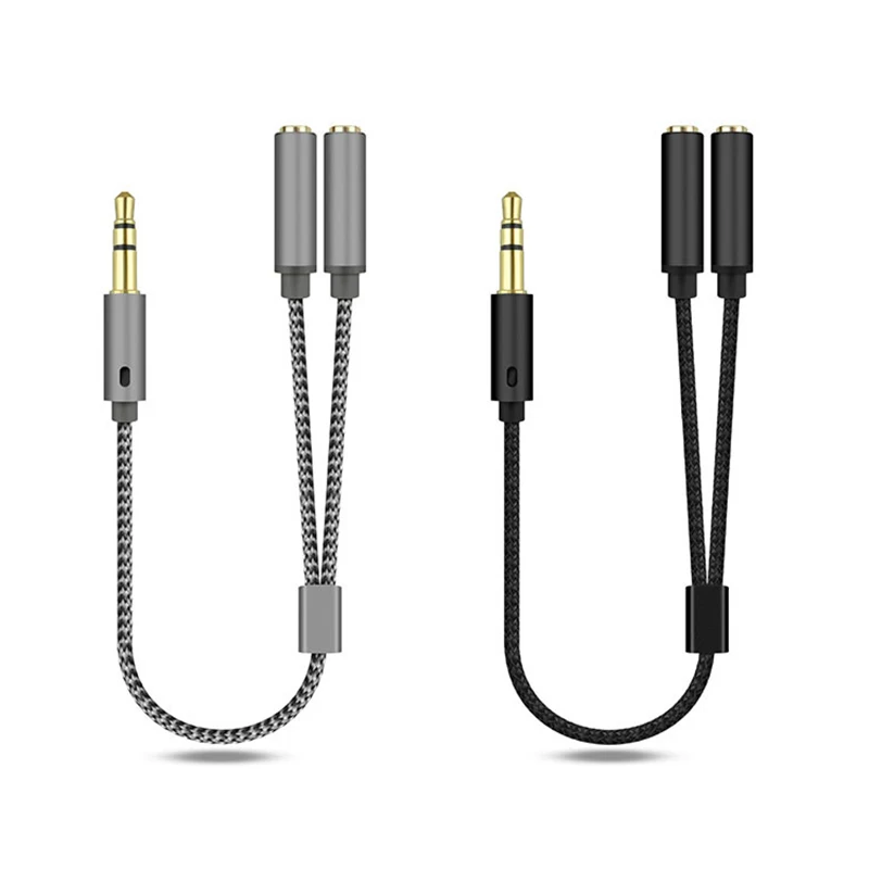 3.5mm Audio Splitter Y Jack 1 Male to 2 Female M/F 3.5mm Stereo Earphone Connector Adapter Earphone Accessories thumbnail 6