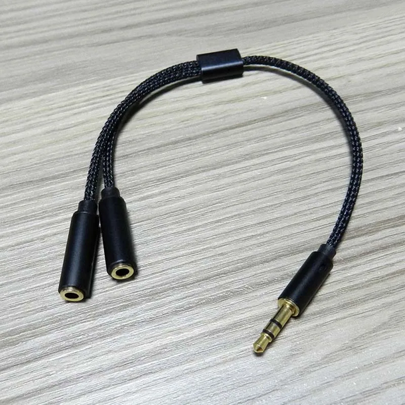 3.5mm Audio Splitter Y Jack 1 Male to 2 Female M/F 3.5mm Stereo Earphone Connector Adapter Earphone Accessories thumbnail 4
