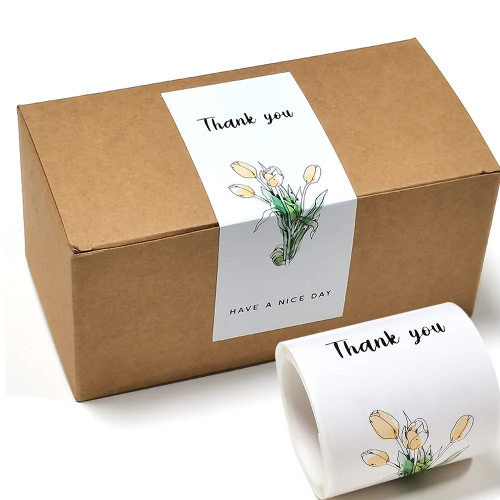 50pcs 'Nice to Meet You Too' Thank You Stickers Small Business Handmade Merchandise Decoration Seals Labels for Online Store