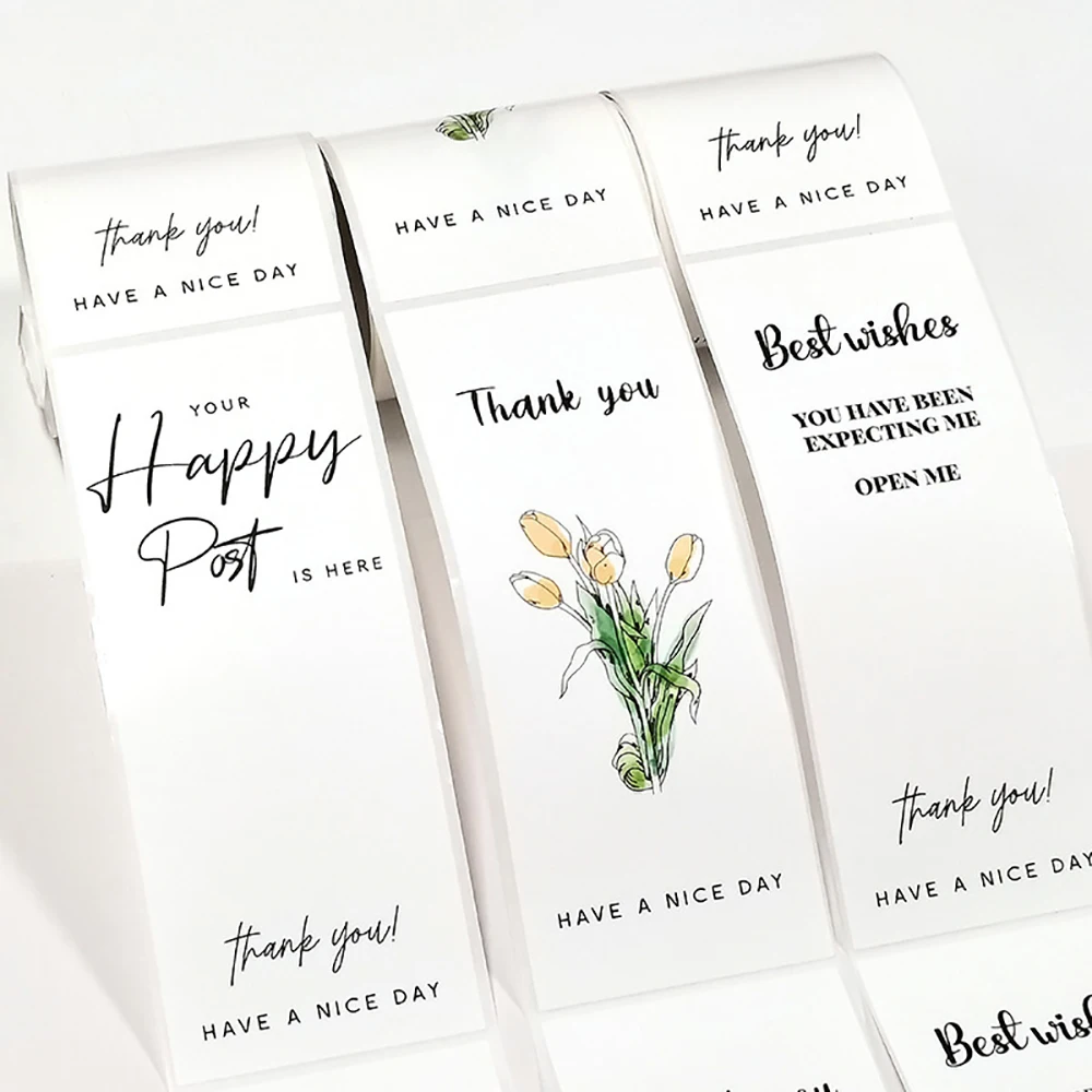 50pcs 'Nice to Meet You Too' Thank You Stickers Small Business Handmade Merchandise Decoration Seals Labels for Online Store thumbnail 4