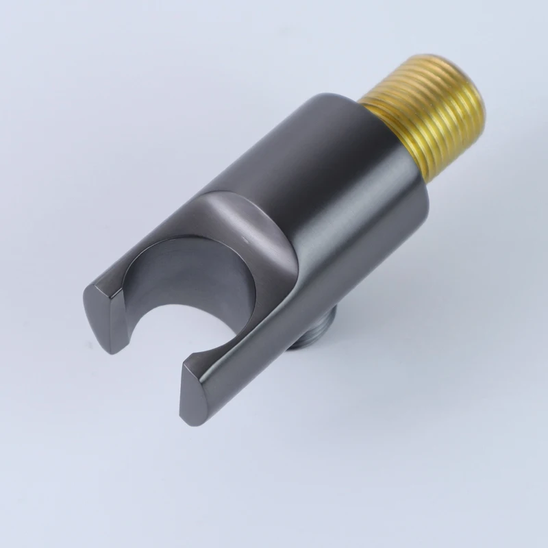 Bidet Sprayer High Pressure ABS Plastic Sprayer Solid Brass Valve Holder Brushed Gold Matt Black Metal Grey Toilet Set thumbnail 6