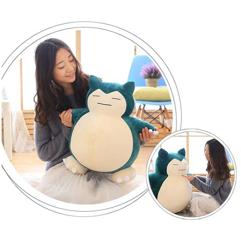 30/50cm Pokemon Snorlax Plush Toys Cartoon Japan Anime Monster Elf Plush Doll Soft Stuffed Animal Doll Birthday Gift For Girls thumbnail 4