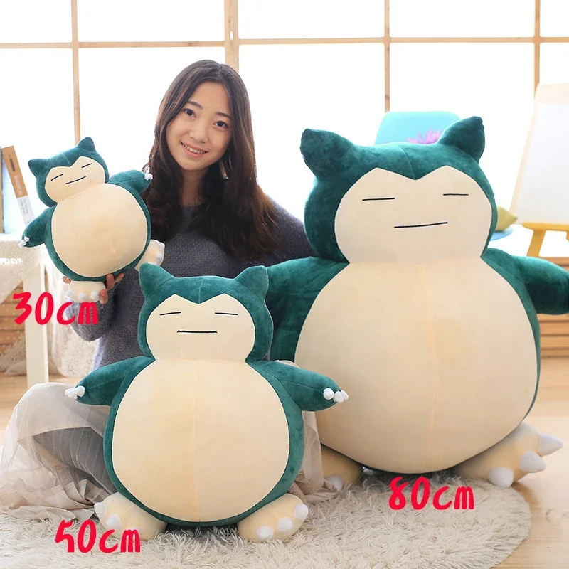 30/50cm Pokemon Snorlax Plush Toys Cartoon Japan Anime Monster Elf Plush Doll Soft Stuffed Animal Doll Birthday Gift For Girls thumbnail 6